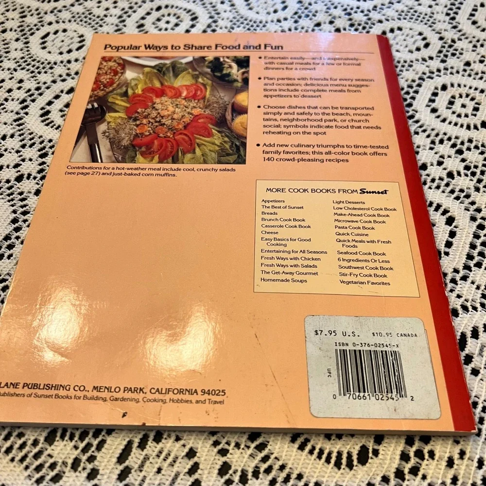 Vintage Sunset Potluck Cookbook | 80s